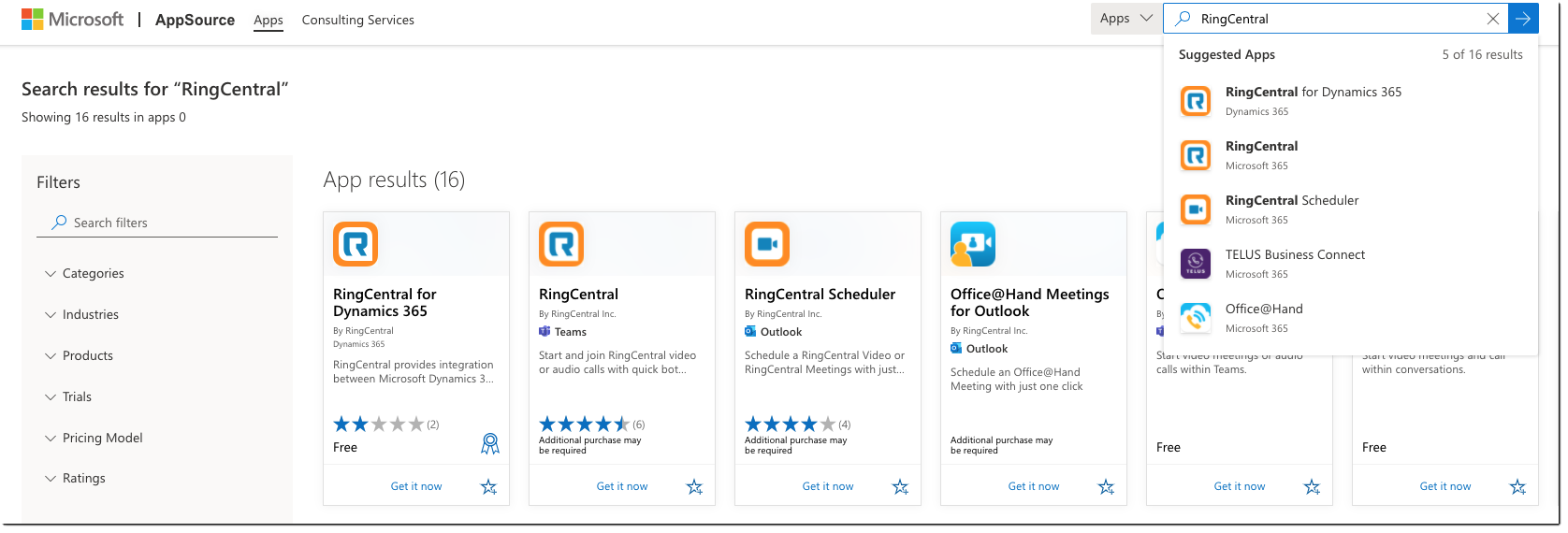 Deploying RingCentral Scheduler Outlook add in to users using the add